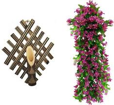 Check spelling or type a new query. Tovick Wall Decor Bamboo Wall Hanging Flower Holder Flower Vase With One Bunch Of Purple Falling Rani Artificial Flowers Pack Of 1 Bamboo Vase Price In India Buy Tovick Wall Decor