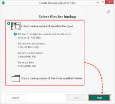 How To Create A Backup Copy Of Files In Kaspersky Security Cloud 19