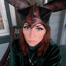 Leather Moth Helmet Insect Mask Fairy Bee Wasp Costume Cosplay