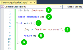 It's used together with the stream insertion operator (<<). C Basic Input Output Cout Cin Cerr Example