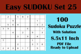 Luckily, there are lots of free and paid tools that can compress a pdf file in just a few easy steps. Sudoku Puzzle 100 Easy 8 5x11 Volume 25 Grafico Por Seven Elephant Creative Fabrica