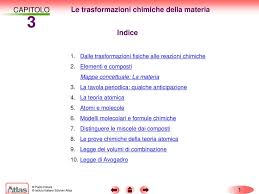 3 Capitolo Le Trasformazioni Chimiche Della Materia Indice 1 Ppt Scaricare