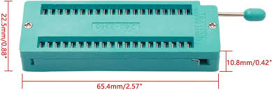 DIP 40 Pin Evrensel ZIF IC Soket Kilidi 2,54 mm B&uuml;y&uuml;k İnce IC 5'li Paket  i&ccedil;in uygun : Amazon.com.tr: Yapı Market