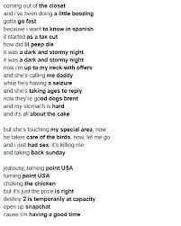 I Edited The Lyrics Of Mr Brightside Using Google Autocomplete Results Mr Brightside Brightside Lyrics Lovely Quote