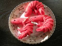 3 Felt Prawns Felt Food Diy Felt Food Felt Play Food