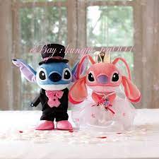 Disney Stitch Angel Wedding Gown Bridal Groom Doll Plush 22cm Collectible Doubt I Could Get Away With It Stitch And Angel Stitch Disney Lilo And Stitch