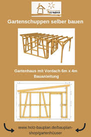 Fachwerkhaus Mit Vordach Bauplan Als Pdf Als Download Geratehaus Gartenhaus Werkstatt Selber Bauen Baupla Bauplan Haus Blaupausen Gartenhaus Selber Bauen