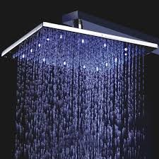 Led Rainfall Showerhead 130 Led Color Changing Lights Led Shower Head Shower Heads