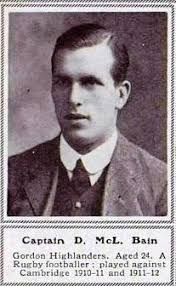 Capt David McLaren Bain (1891-1915)