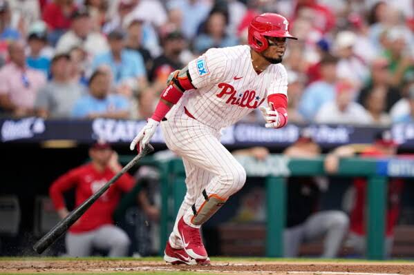 Arraez has strong Phillies debut in 5-0 win over Nationals | AP News