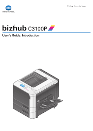 Maybe you would like to learn more about one of these? Konica Minolta Bizhub C3100p User Manual Pdf Download Manualslib