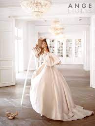 Princess Wedding Dress Merian By Ange Etoiles Wedding Dress Etsy Peach Blush Wedding Dress Wedding Dresses Blush Wedding Dresses Corset