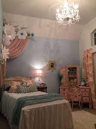 Paper Flowers Princess Room Pink And Blue Room Ideas 6 Year Old Girl Jaxlenn Blue Rooms Small Room Bedroom Bedroom Makeover