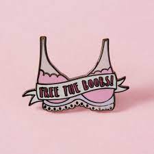 Free the Boobs Enamel Pin // Feminist Breastfeeding Lapel - Etsy
