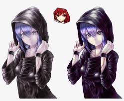 Anime hoodies and sweatshirts designed by independent artists. Anime Girl With Hoodie Transparent Png 1024x781 Free Download On Nicepng