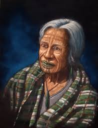 Does anyone recognise this kuia? One of our nannies found her in a hokohoko  shop in Paraparaumu and she has been hanging in our whare tūpuna at Kuku  for well over 20