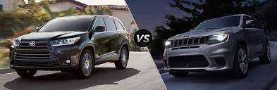 Ultimate jeep head to head wrangler rubicon versus grand. 2018 Toyota Highlander Vs 2018 Jeep Grand Cherokee