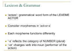 Maybe you would like to learn more about one of these? Chapter 3 Lexical Grammatical Morphology Morphology Lane Ppt Download