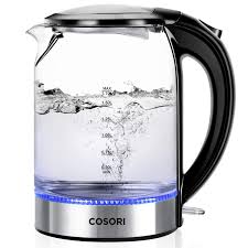 Cosori Bouilloire Electrique En Verre 1 7l Filtre Anti Calcaire Tech Du Thermostat Strix Indicateur Led Bouilloire Bouilloires Electriques Acier Inoxydable