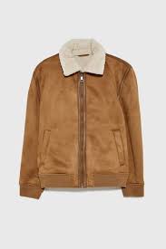 Dwuwarstwowa Kurtka Bomberka Najnowsze Mezczyzna Zara Polska Bomber Jacket Real Leather Jacket Faux Leather Bomber Jacket