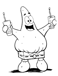 This starfish may be a good choice. Coloring Pages Spongebob Print For Free The Best Images