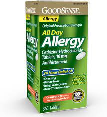 Amazon Com Goodsense All Day Allergy Cetirizine Hcl Tablets 10 Mg Antihistamine For Allergy Relief 365 C Best Otc Allergy Medicine Allergies Allergy Relief