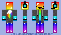 Derpy Rainbow Gamer Minecraft Skin