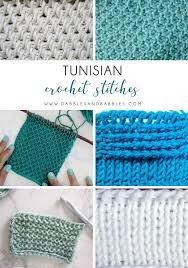 Tunisian Crochet Stitches Dabbles Babbles