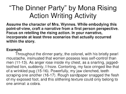 A colonial official and his wife are giving a large dinner party. Ppt The Dinner Party By Mona Gardner Powerpoint Presentation Free Download Id 5650708