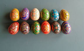 A classic set of striped cotton towels. Set Of 12 Easter Painted Eggs Wooden Ukrainian Pysanky Pysanka Christmas Seasonal Decor Oneinfive Com Au
