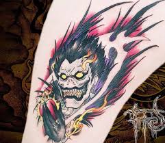 Ryuk Tattoo By Minh Luurangon Post 25005 Geek Tattoo Tattoos Anime Tattoos