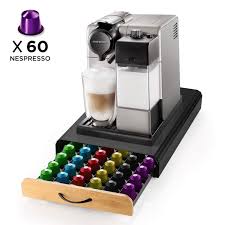 Nescafe' dolce gusto mini me coffee machine review and tutorial. Ecooe Coffee Capsule Holder Stainless Capsule Rack For 60 Nespresso Capsules Dispenser With Non Slip Surface Grid Drawer Ecooe