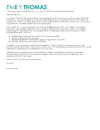 Best Accounts Receivable Clerk Cover Letter Examples Livecareer