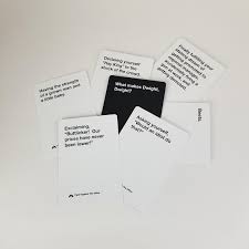 Cut the cards along the lines using scissors or an ancient katana. The Office Cards Against Humanity Deck From Etsy Popsugar Entertainment