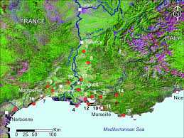 Tourist map of southern france. 14 Map Of Southern France With Sites Mentioned In The Text 1 La Download Scientific Diagram