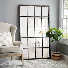 Wooden 20 Pane Wooden Leaner Mirror 40x67 In From Kirkland S Esszimmer Spiegel Wohnzimmer Spiegel Wohnung