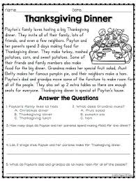 Thanksgiving English Comprehension Worksheets Thanksgiving Reading Comprehension Reading Comprehension Worksheets Reading Comprehension