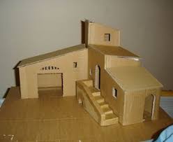 Creche Construire Les Details Avant Installation Des Toitures Sandrine Dans Tous Ses Etats Creche De Noel Maison En Carton Creches De Noel En Bois