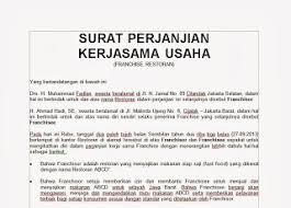 Perjanjian kerjasama ini akan ditinjau kembali setiap akhir periode untuk diperbarui dan/atau dimusyawarahkan kembali oleh kedua belah pihak. Surat Perjanjian Kerjasama Usaha Warung Makan Contoh Seputar Surat