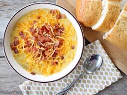 Bacon Cheddar Potato Soup A 20 Minute Meal Recipe Recipes Food Bacon Cheddar Potatoes