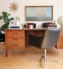 Jens risom mid century walnut executive office desk. Mid Century Modern Executive Desk By Kimball Mid Century Modern Office Furniture Office Furniture Modern Mid Century Modern Office