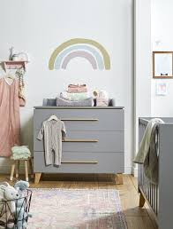 Soldes* armoire bébé dès le 10 janvier ! Transland Chambre De Bebe 3 Pieces Avec Armoire 2 Portes Steffi Gris Dreambaby