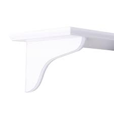 Knape Vogt 9 In White Wood Decorative Shelf Corbel 0138 9wt The Home Depot Shelf Decor Wood Corbels Wall Shelf Decor