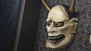 In japanese culture, the mask is a symbol of sorts which scares away evil spirits and consequently brings good luck. Hannya Mask Tattoo Santen Design