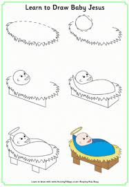 Nativity Learn To Draw Christmas Drawing Drawings Drawing Lessons For Kids