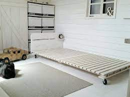 miki8 キャスター付きすのこベットdiy ベッド diy インテリア 家具 家具のアイデア
