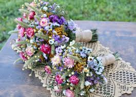 Field Flower Dry Flower Bouquet Wedding Bouquet Purple Etsy Dried Flower Bouquet Purple Wedding Bouquets Flowers Bouquet