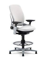 Your body will sit and recline in comfort thanks to the think chair's your profile. Steelcase Leap Drafting Stool Off 53