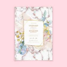 Create your own invitation to download, print or send online for free. Elegant Marble Wedding Invitation Template Free Vector Nohat Free For Designer