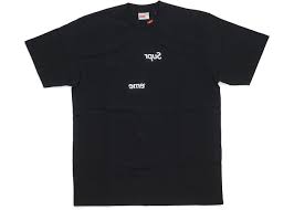 Supreme Comme Des Garcons Shirt Split Box Logo Tee Black In 2020 Box Logo Tee Shirts Logo Tees